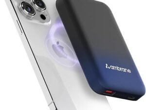 Ambrane Magsafe Wireless 10000Mah Fast Charging USB Type-C Input Power Bank, Strong Magnet, 22.5W Output For iPhone 12 & Above, Android & Other Qi...