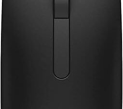 Dell MS116 Wired Optical Mouse - High Precision 1000DPI Sensor, USB Connectivity, Ergonomic Ambidextrous Design, Smooth Scrolling, Ideal for Office...