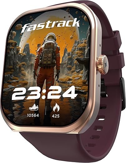 Fastrack Limitless FS2+ Smart Watch, 2.01" UltraVU Display, Functional Crown, SingleSync BT Calling, 110+ Sports Modes, 200+ Smartwatch Faces, Upto...