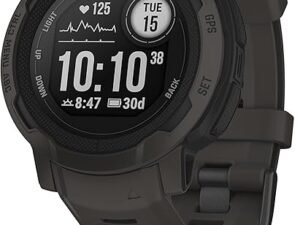 Garmin Instinct 2, Graphite Smartwatch, Built-in Sports Apps and Health Monitoring, Ultratough Design Features, Graphite