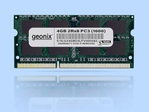 GEONIX 4GB DDR3L 1600 Mhz| Laptop RAM for Standard & Gaming PC | 2Rx8 | 204 Pin | (5 Years Warranty)