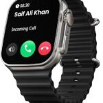GOBOULT Newly Launched Crown Smart Watch 1.95'' Screen, BT Calling, Working Crown, Zinc Alloy Frame, 900 Nits Brightness, AI Voice Assistant, SpO2...