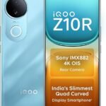 iQOO Z10R 5G (Aquamarine, 8GB RAM, 128GB Storage) | 32MP 4K Selfie Camera | Quad-Curved AMOLED Display | Dimensity 7400 Processor with 750K+ AnTuTu