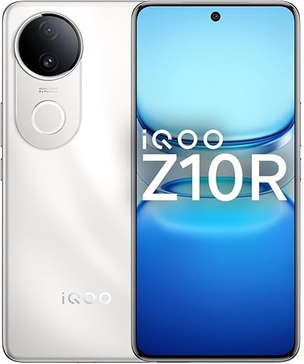 iQOO Z10R 5G (Moonstone, 8GB RAM, 128GB Storage) | 32MP 4K Selfie Camera | Quad-Curved AMOLED Display | Dimensity 7400 Processor with 750K+ AnTuTu