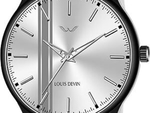 LOUIS DEVIN Silicone Strap Analog Wrist Watch for Men (Black/Blue/Red) | LD-BK054