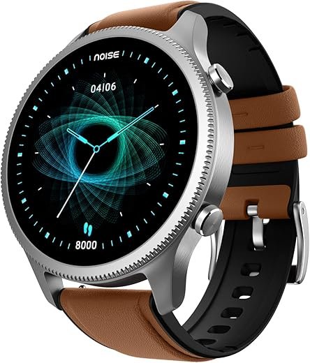 NoiseFit Halo 1.43" AMOLED Display, Bluetooth Calling Round Dial Smart Watch, Premium Metallic Build, Always on Display, Smart Gesture Control, 100...