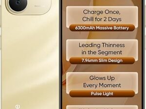 realme NARZO 80 Lite 4G (Beach Gold, 4GB+64GB) | 6300mAh Segment's Biggest Battery | 7.94mm Slim Design | 300% Ultra Volume | Pulse Light: 9...