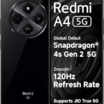 Redmi A4 5G (Starry Black, 4GB RAM, 64GB Storage) | Global Debut SD 4s Gen 2 | Segment Largest 6.88in 120Hz | 50MP Dual Camera | 18W Fast Charging