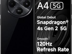 Redmi A4 5G (Starry Black, 4GB RAM, 64GB Storage) | Global Debut SD 4s Gen 2 | Segment Largest 6.88in 120Hz | 50MP Dual Camera | 18W Fast Charging