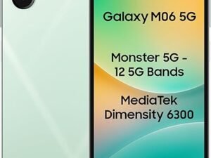 Samsung Galaxy M06 5G (Sage Green, 6GB RAM, 128 GB Storage) | MediaTek Dimensity 6300 | AnTuTu Score 422K+ | 12 5G Bands| 25W Fast Charging | 4 Gen...