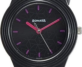 Sonata Analog Black Dial Girl's Watch NM87024PP06/NN87024PP06W