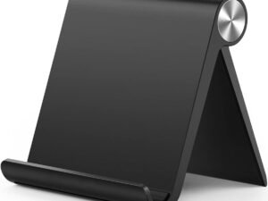 STRIFF Multi Angle Tablet Tabletop Stand. Holder for iPhone, Android, Samsung, OnePlus, Xiaomi. Portable, Foldable Stand. Perfect for Bed,Office,...
