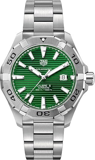 Tag Heuer 43MM Aquaracer Automatic Green Dial Men's Watch WAY2015.BA0927