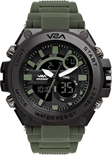 V2A Chronograph Analogue and Digital Sports Watch for Men, Watch for Men, Wrist Watch for Men, Mens Watch, Watch | Gift for Men